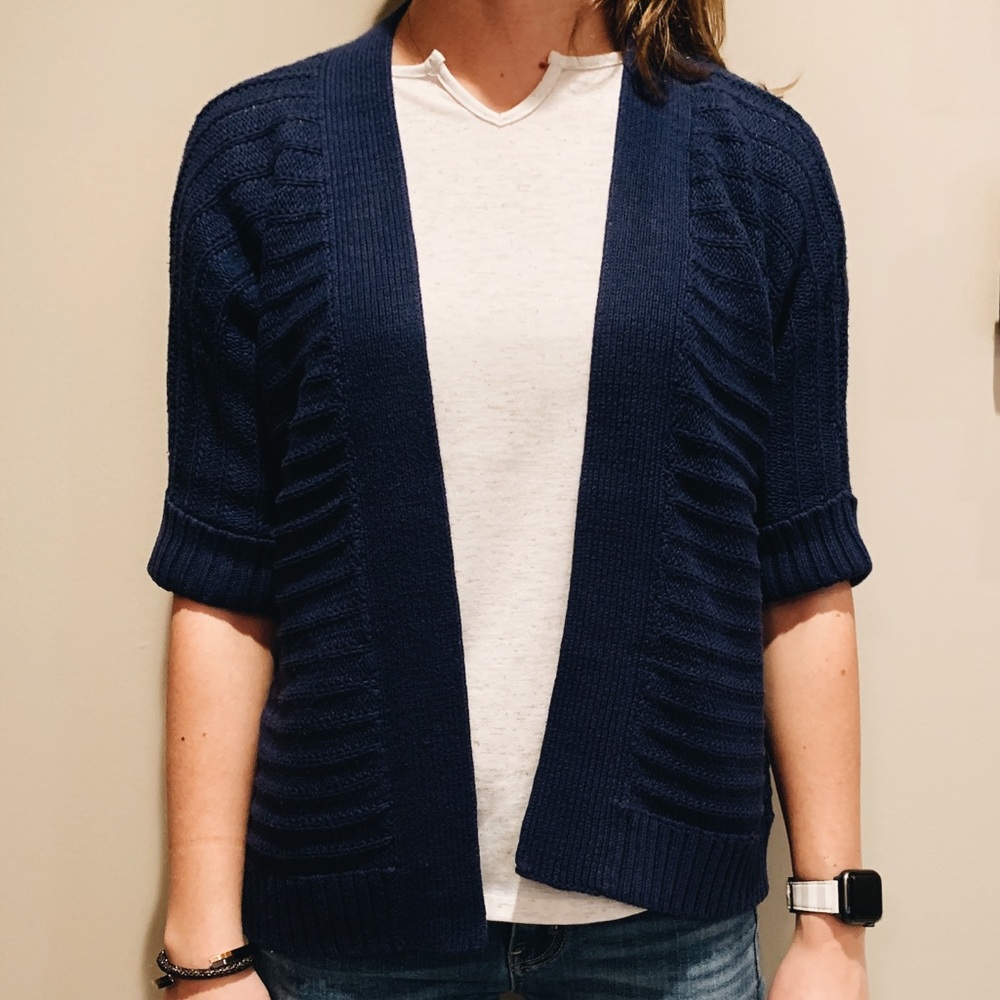 Navy blue cardigan